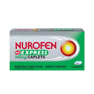 Nurofen Express Caplet 342mg Ibuprofen Lysine