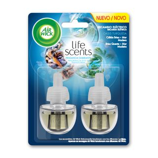 Recarga Ambientador Elétrico Life Scents Oásis Turquesa – Duo Pack
