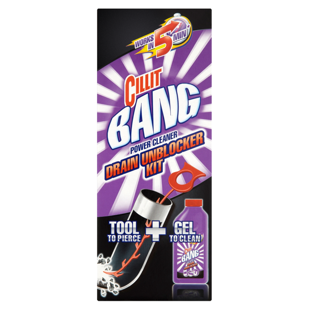 CILLIT BANG Drain Unblocker Kit 500ml CILLIT BANG Drain Unblocker Kit 500ml