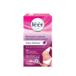 Восковые полоски Veet Suprem' Essence с ароматом бархатной розы и эфирными маслами для линии бикини и области подмышек с технологией Easy-Gelwax