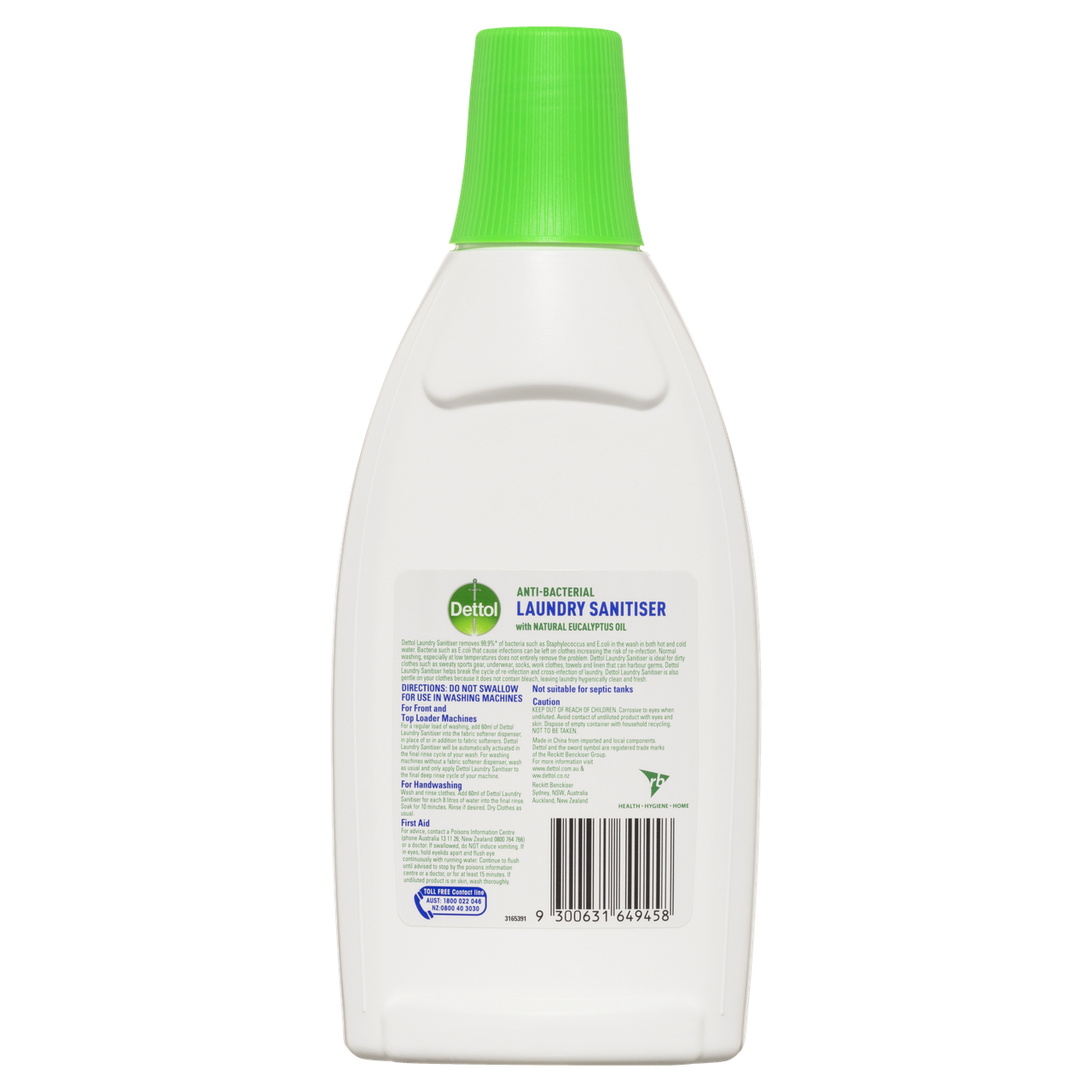 Antibacterial Laundry Sanitiser Natural Eucalyptus 750mL
