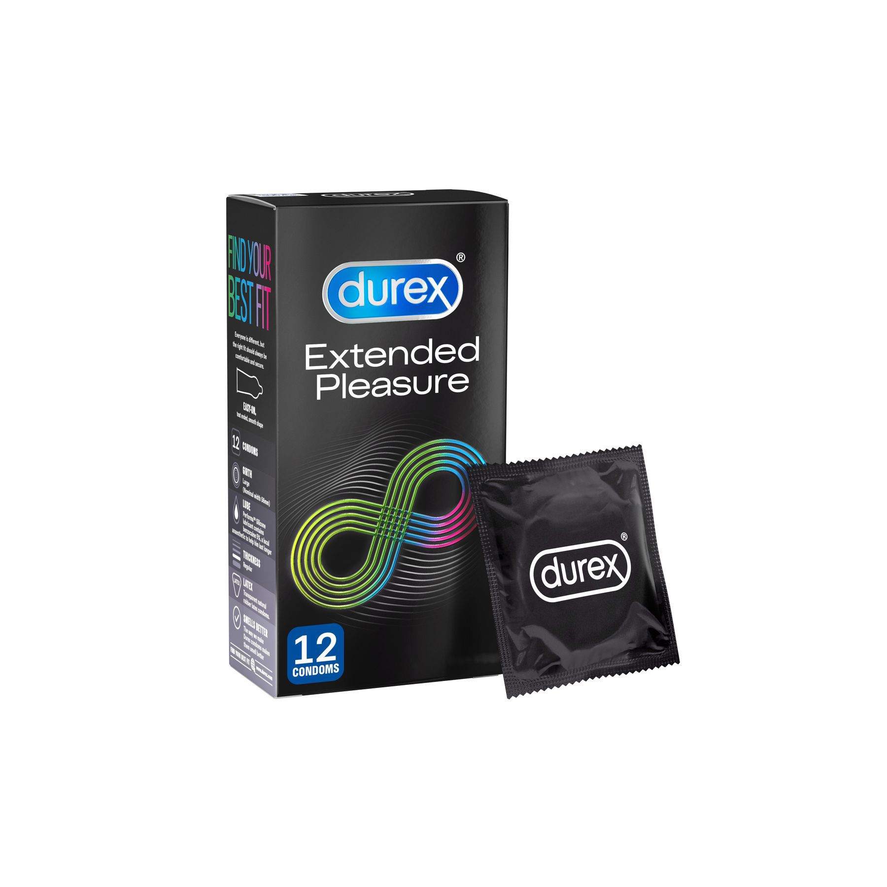 Durex Extended Pleasure Лубрикирани презервативи от естествен латекс durex extended pleasure