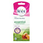 Face Precision Wax Strips Essential Inspirations With Argan Oil wipes
