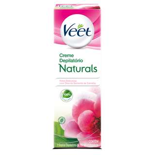 Veet Creme Depilatório Naturals com Óleo de Semente de Camélia