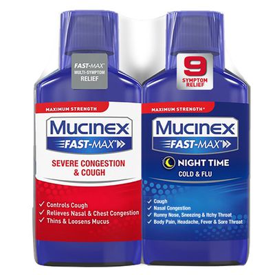 Day Time Congestion & Cough & Night Time Cold & Flu Liquid ...