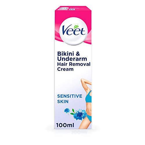 Veet Bodycurv Bikini & Underarm Hair Removal Cream for Sensitive Skin - 100ml