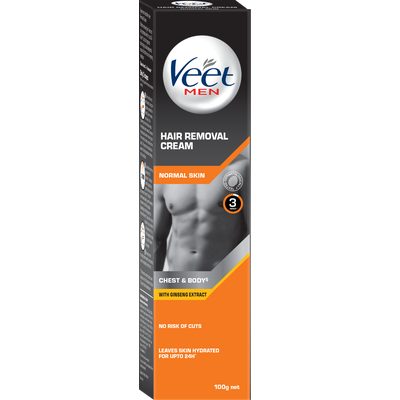Buy Veet Men Hair Removal Cream, Normal Skin Cream, 100g Pack