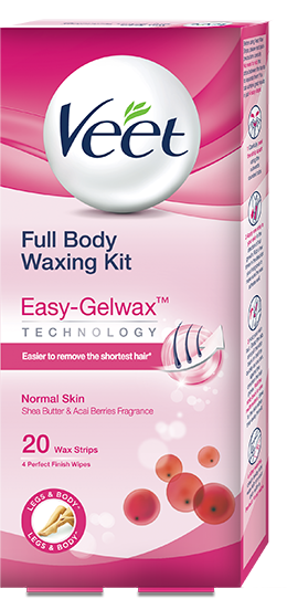 Buy Veet Full Body Waxing Kit - Nornal Skin Wax Strips) Online Veet