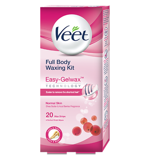 Buy Veet Full Body Waxing Kit - Nornal Skin Wax Strips) Online Veet