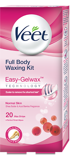 Buy Veet Full Body Waxing Kit - Nornal Skin (20 Wax Strips) Online | Veet